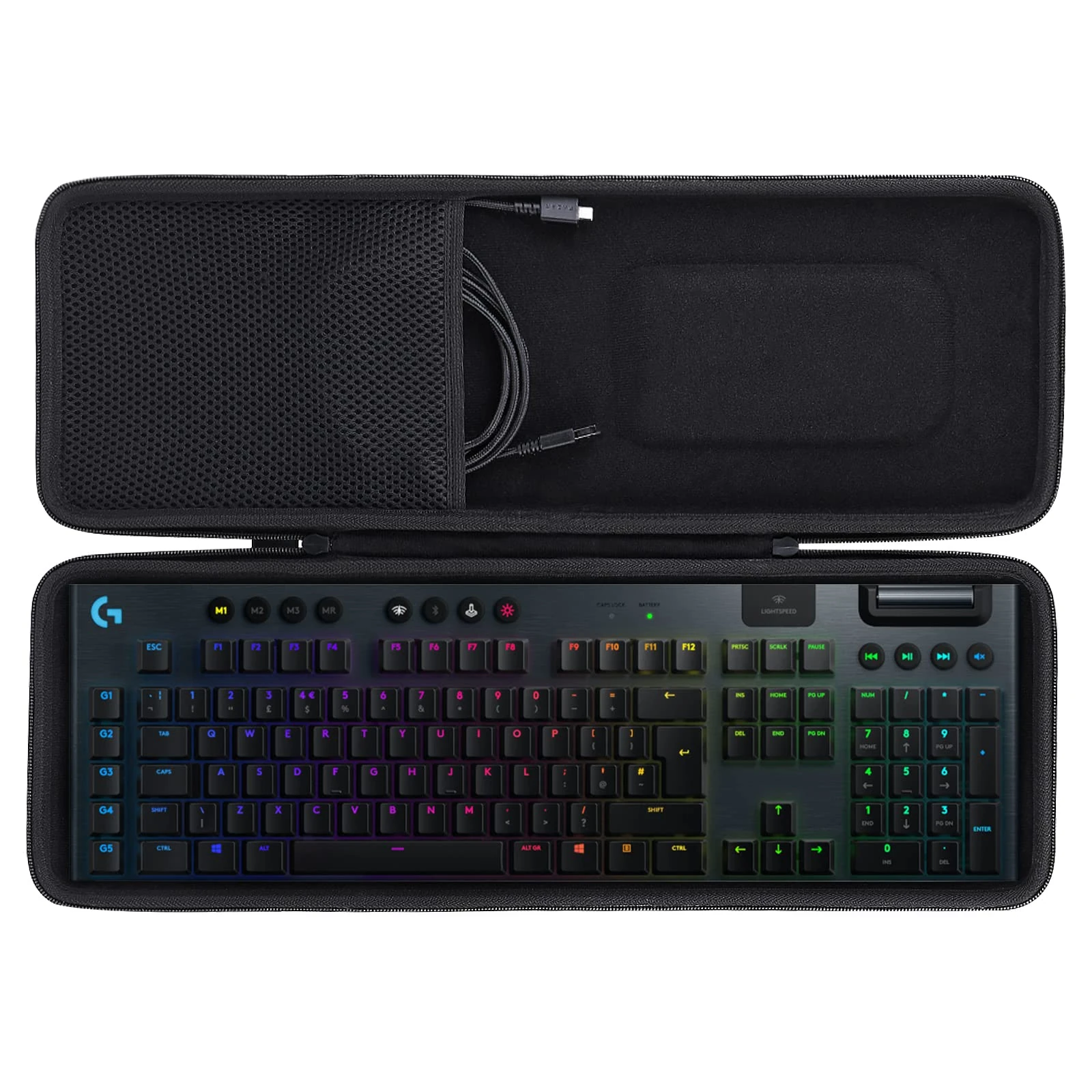 co2CREA Hard Storage Carrying Case for Logitech G915 LIGHTSPEED Wireless Mechanical Gaming Keyboard, Case Only