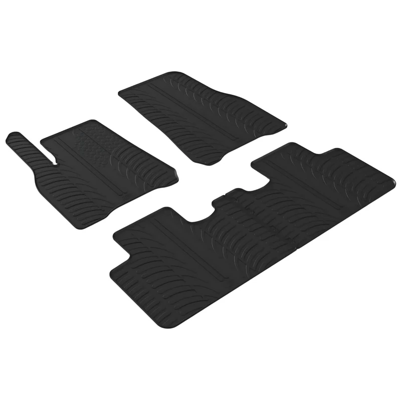 GLEDRING Set of rubber mats compatible with Tesla Model Y 2020 (T profile, 4 pieces)