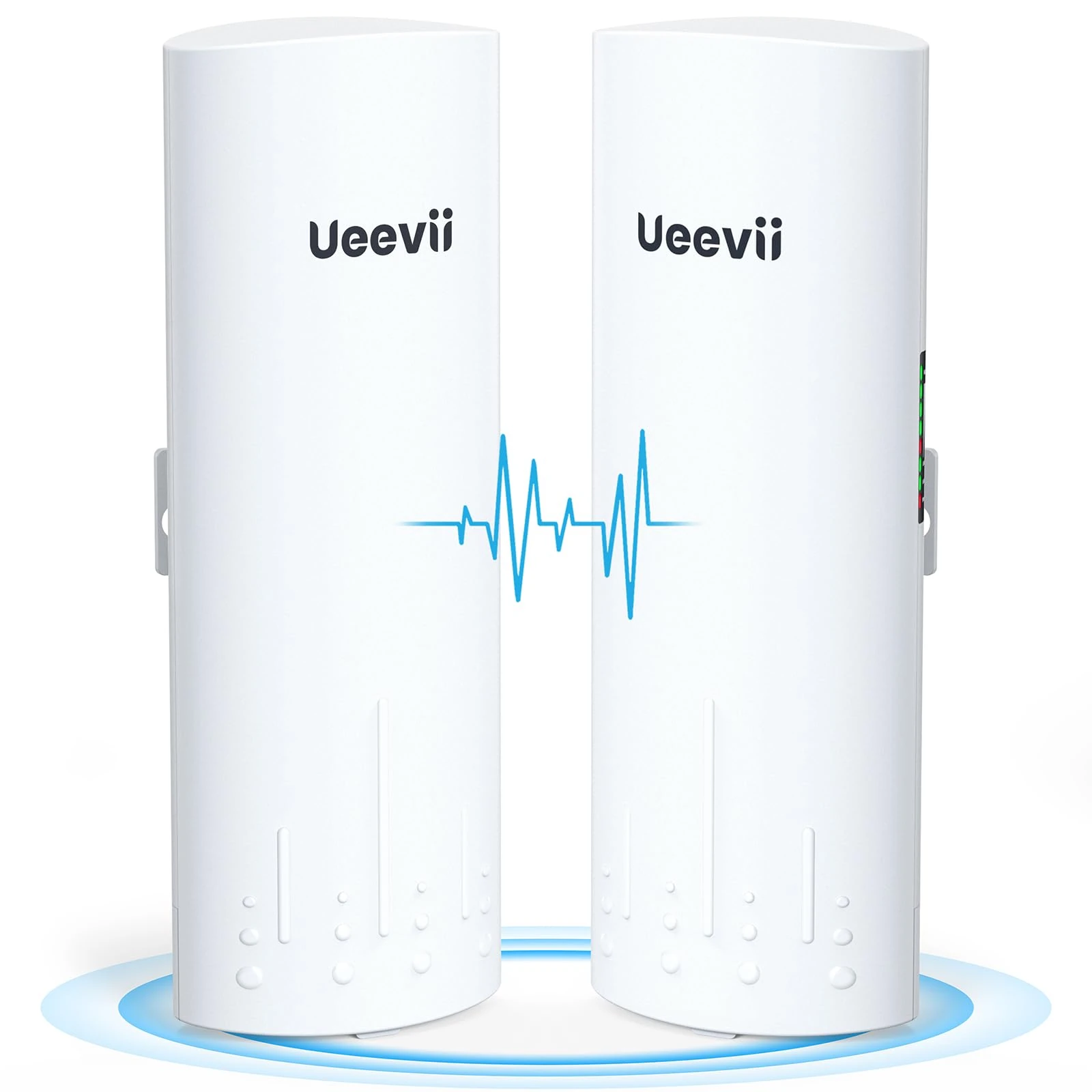 Gigabit Wireless Bridge, UeeVii CPE820 5.8G 1Gbps Point to Point WiFi Outdoor CPE with 16dBi High-Gain Antenna, Lang Range Up to 3KM, Plug and Play,24V PoE Power, IP65 Waterproof,2-Pack