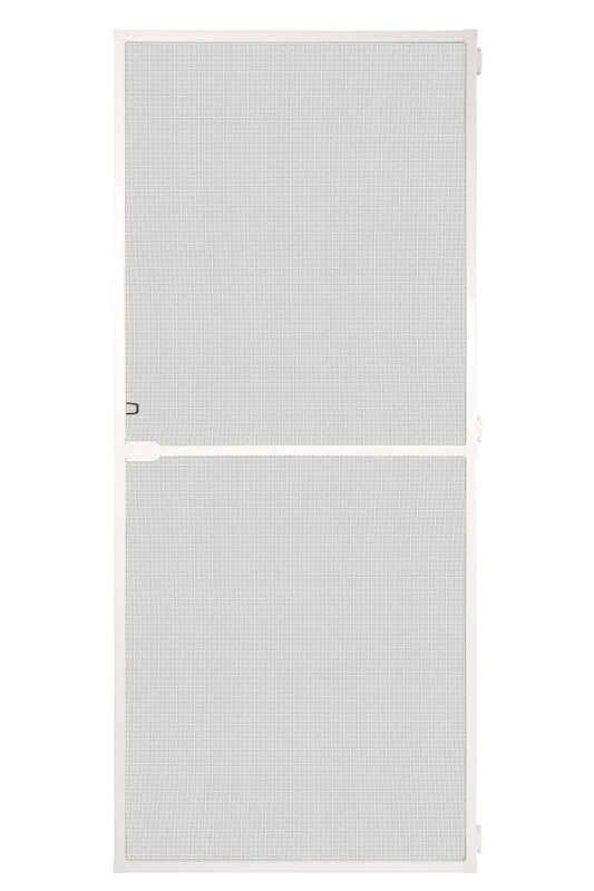 Schellenberg 70930 Fly Screen Balcony Door, Insect Protection Door Action 100 x 210 cm Divided, 14 mm Installation Depth, White