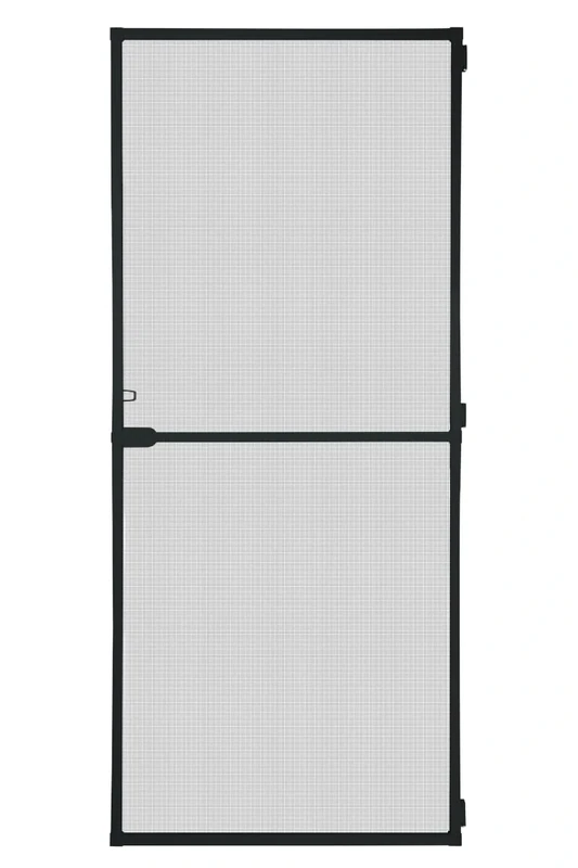 Schellenberg 70931 Fly Screen Balcony Door, Insect Protection Door Action 100 x 210 cm Divided, 14 mm Installation Depth, Anthracite