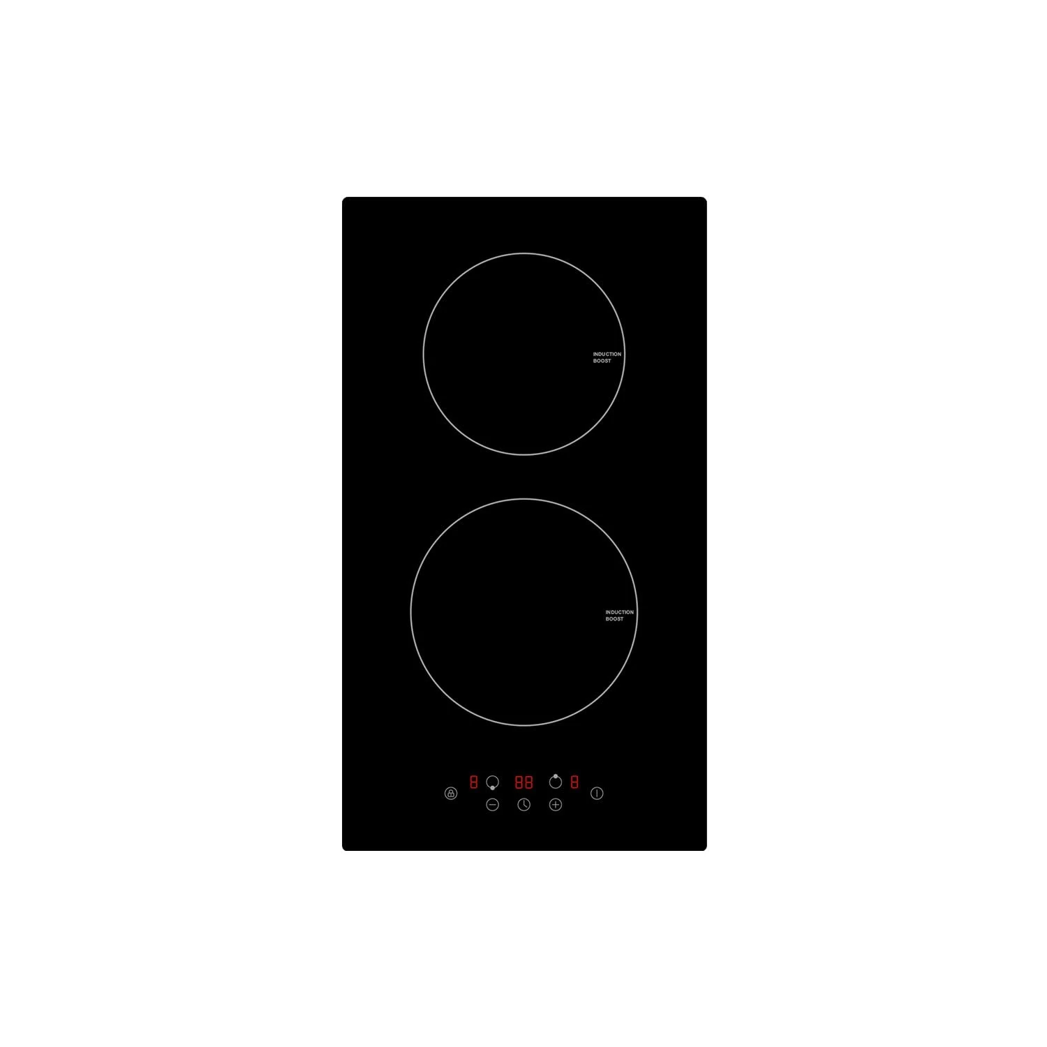 electriQ 30cm Plug In Induction Hob - Two Zone Domino Hob