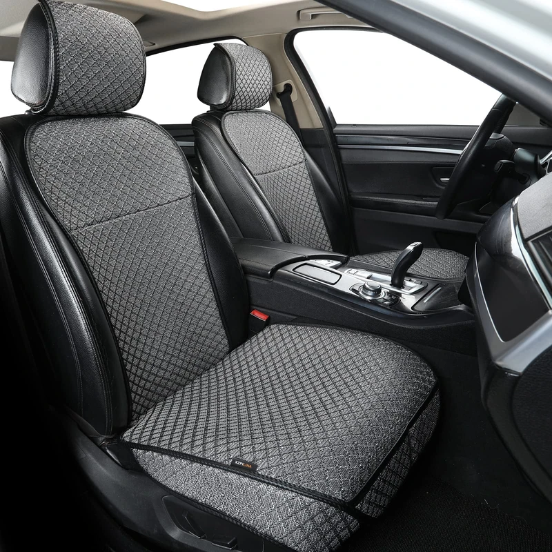 XZPILINA Car Seat Covers for Front Seats (Gray-2PCS)
