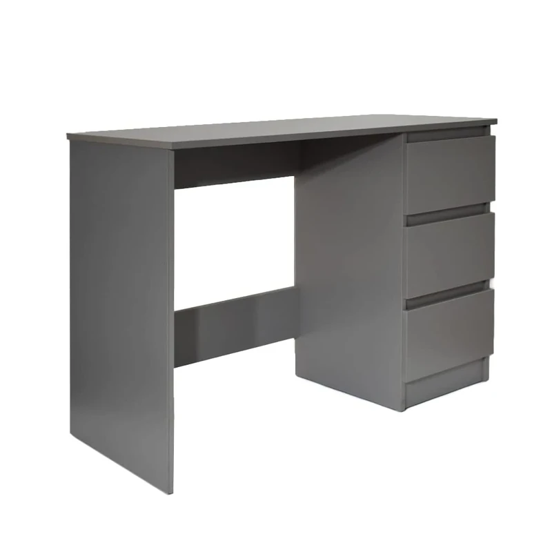 FWStyle Modern 3 Drawer Dressing Table, Matt Grey