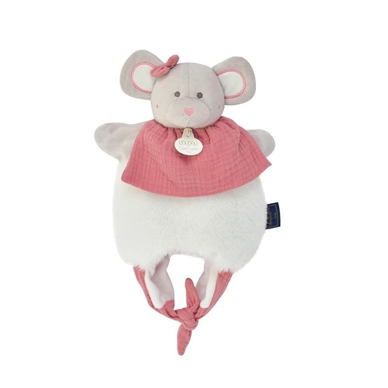 Doudou et Compagnie - Doudou Souris - Soft Toy Bag - Pink - 30 cm - Cuddly Toy - DC3827
