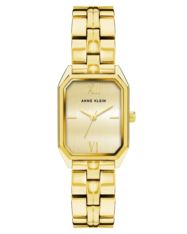 Anne Klein Women's Gold-Tone Bracelet Watch - Champagne Dial
