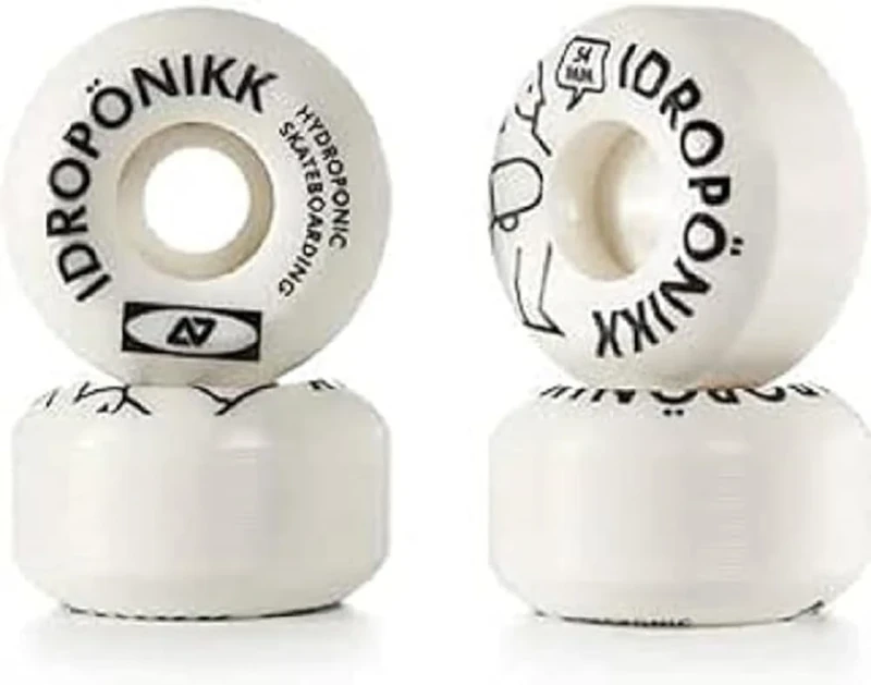 Centrano Unisex - Adult Hydroponic Skateboard Wheels, White, 55 mm