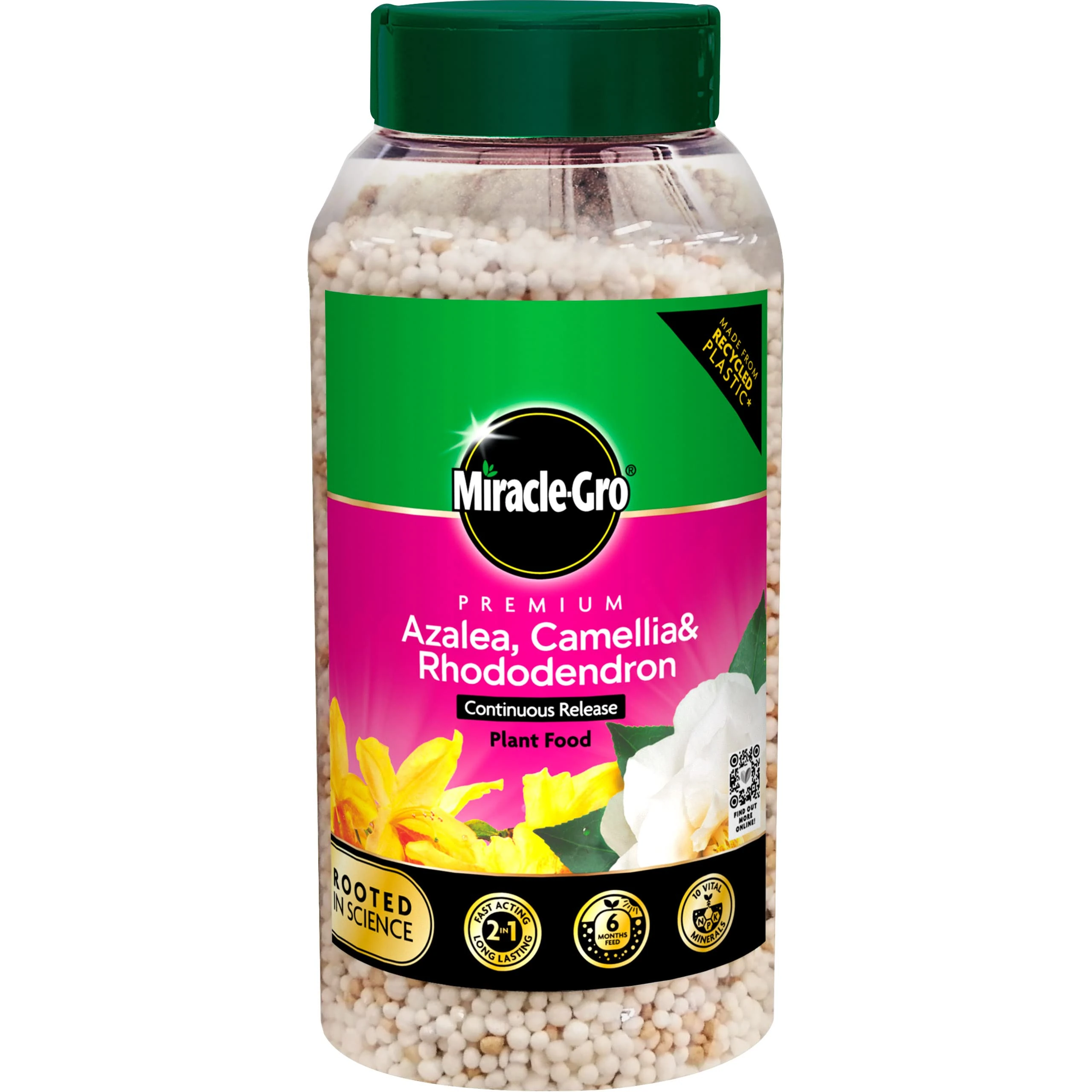 Miracle Gro Premium Azalea, Camellia and Rhododendron Continuous Release Plant Food, White