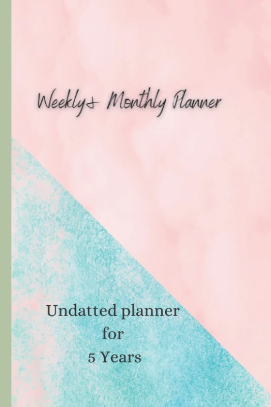 5 year planner 2022-2026 monthly | Undated planner