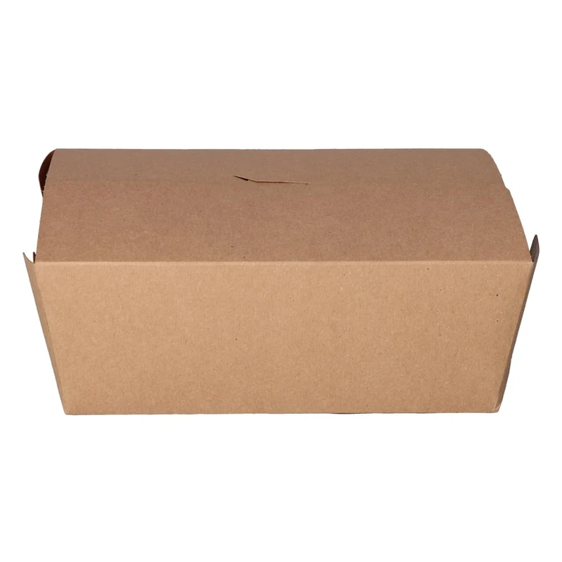 Kraft cardboard packaging with 4 flaps 20x14x9cm brown -100u- - Image 1