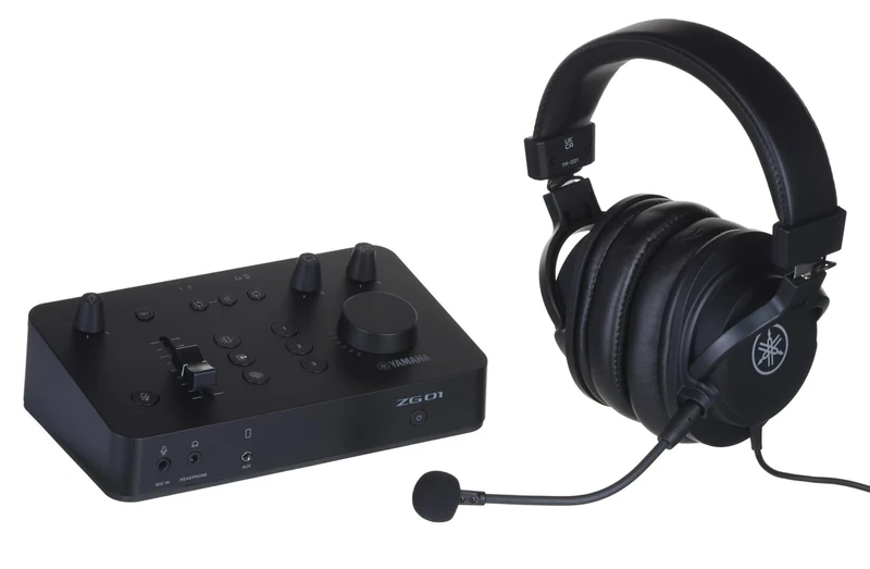 Yamaha ZG01 All-in-One Pack, Includes the ZG01 Game Streaming Audio Mixer and the YH-G01 Studio Quality Headset, for Windows, Mac, iOS and Android