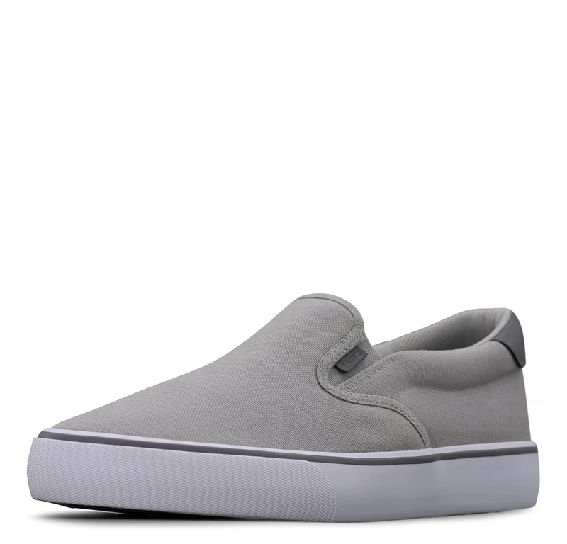 Lugz Men's Clipper Slip-on Sneaker, Alloy/Charcoal/White/Grey, 10 UK