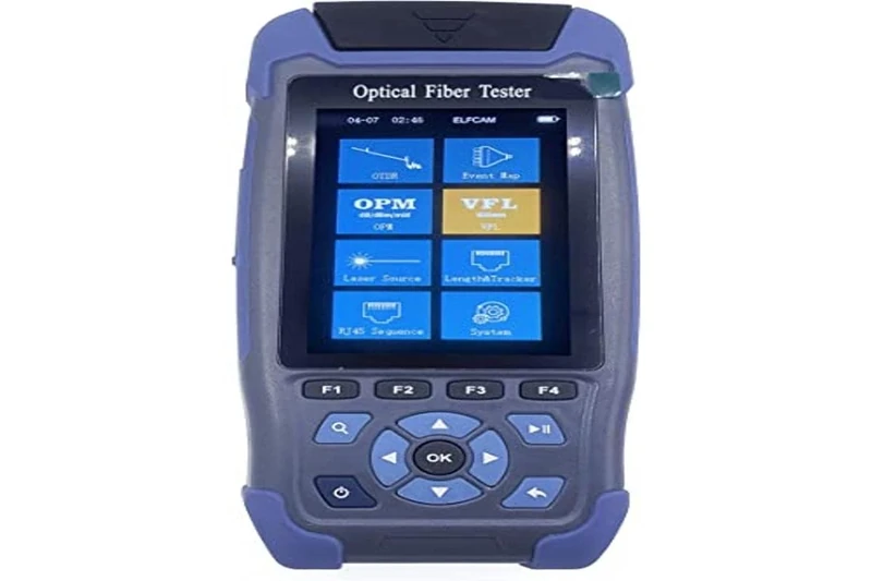 OTDR for FTTH 1310nm / 1550nm 24dB / 22dB Portable 4 in 1 + VFL+ OPM + OLS, OTDR Fiber Optic Tester Reflectometer with SC/APC Connector, Up to 60 km