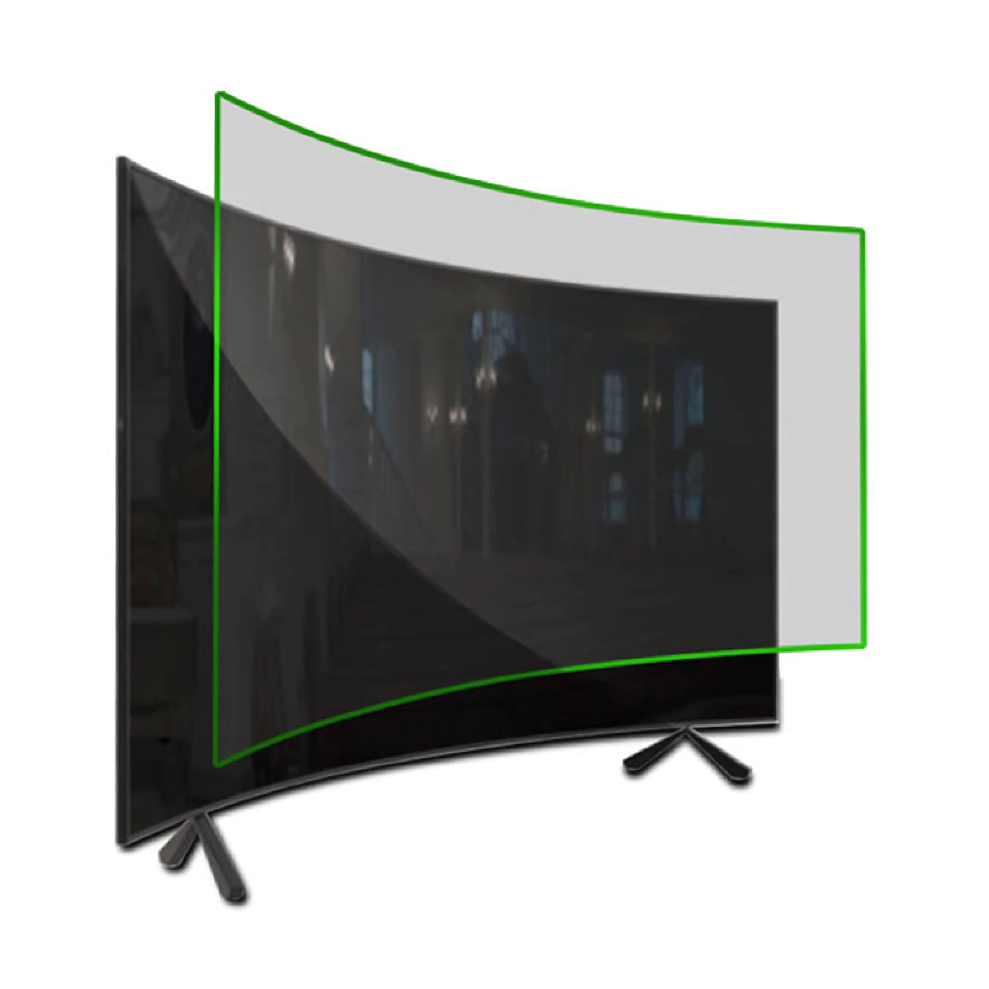 32-75 inch Anti Blue Light Screen Protector Matte Anti-Glare/Anti-UV TV Screen Filter Film Fit Flat and Curved Monitor LCD, LED, OLED & QLED 4K HDTV/B / 60 Inches 1327x749 mm