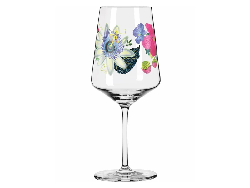 Ritzenhoff 2931010 Aperitif Glass 500 ml - Summer Tau Series - Motif No. 10 with Colourful Still Life - Made in Germany