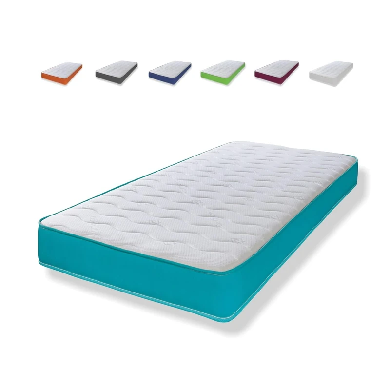 eXtreme comfort ltd Hybrid Cooltouch Colours Mattress | Teal | Double (135 x 190cm) | Memory Foam and Coil Spring | Cooltouch Breathable Cover | Plush Comfort | UK Made