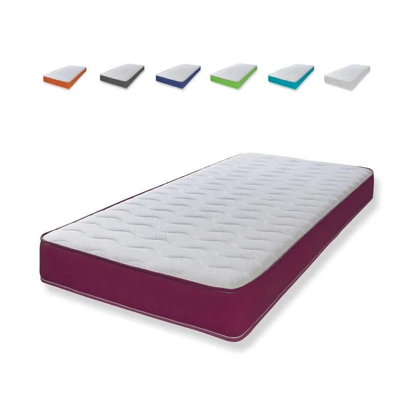 eXtreme comfort ltd Hybrid Cooltouch Colours Mattress | Purple | Double (135 x 190cm) | Memory Foam and Coil Spring | Cooltouch Breathable Cover | Plush Comfort | UK Made