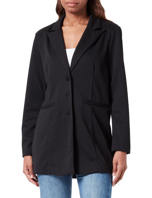 ICHI Women's IHKATE Glitz BL Blazer, 194008/Black, L