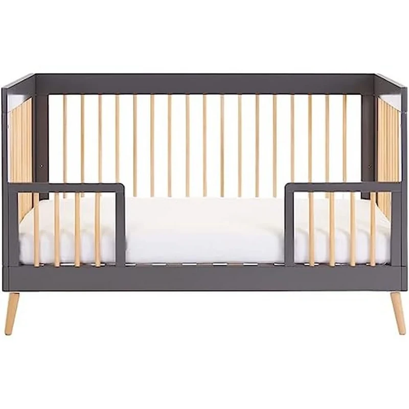 Obaby Maya Cot Bed - Slate with Natural
