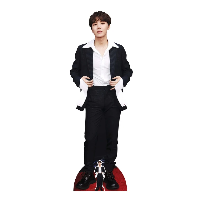 CS961 J-Hope Jung Ho-seok, Bangtan Boys Black Jacket Lifesize Cardboard Cutout With Free Mini