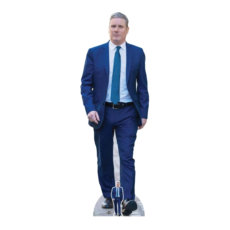 Star Cutouts CS946 Keir Starmer Lifesize Cardboard Cutout with Free Mini – Political Display, Event Decoration & Collector Gift