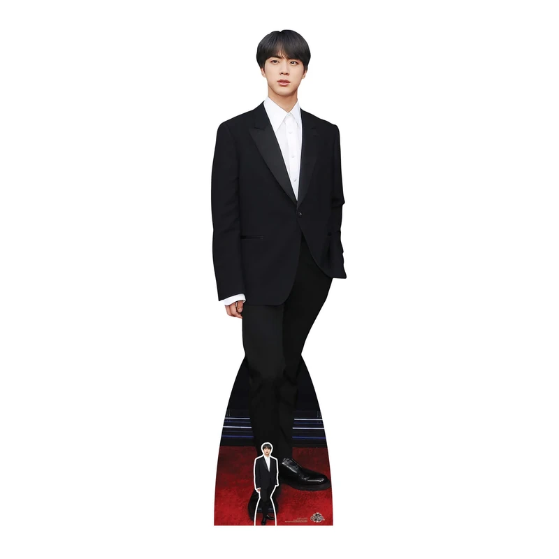 Star Cutouts CS959 Jin BTS Kim Seok-jin Lifesize Cardboard Cutout – K-Pop Idol Fan Gift, Party Display & Collector Decoration