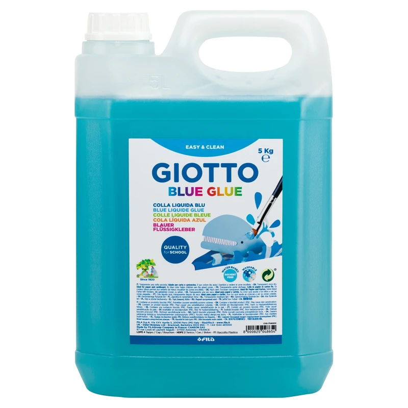 Giotto -Can Glue Blue 5 kg liquid, Color Blue, F546200 - Image 1