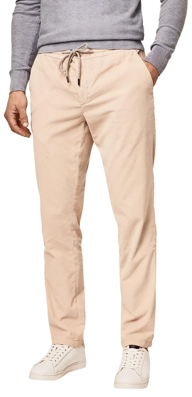 Hackett London Men's LW Jumbo Cord Trousers, Brown (Taupe), 32W/34L