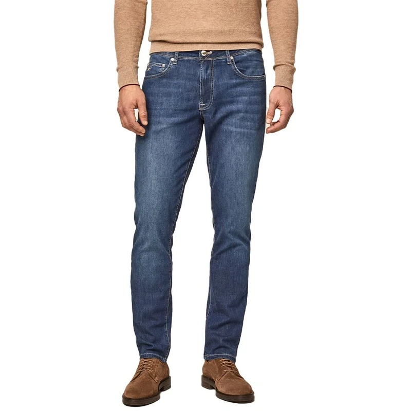 Hackett London Men's Chambray Denim Jeans, Cambric, 28W 32L UK - Image 1