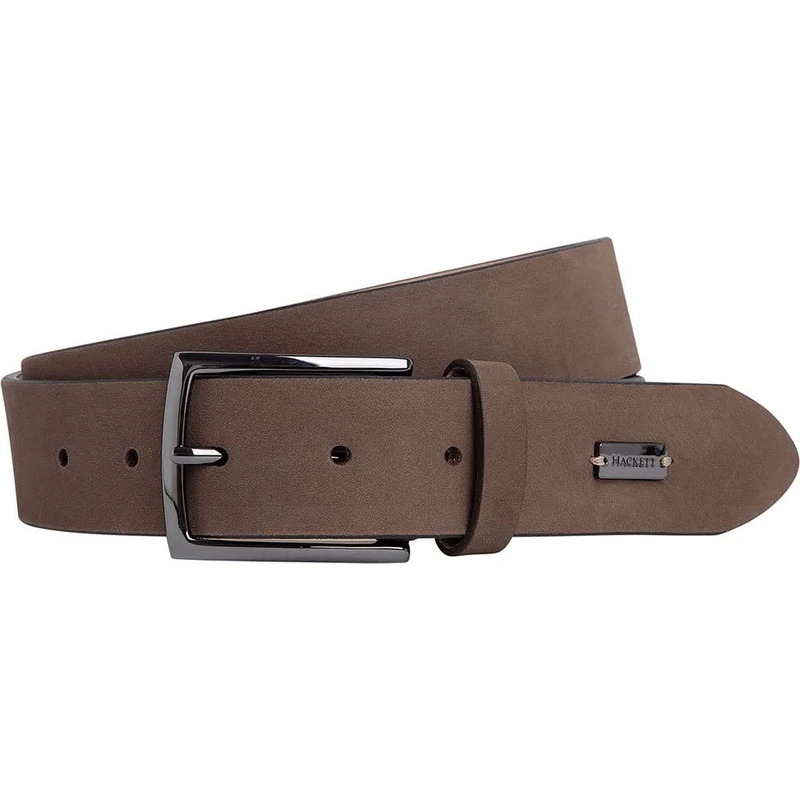 Hackett London Men's Nubuck Clean Belt, Brown (Taupe), 26