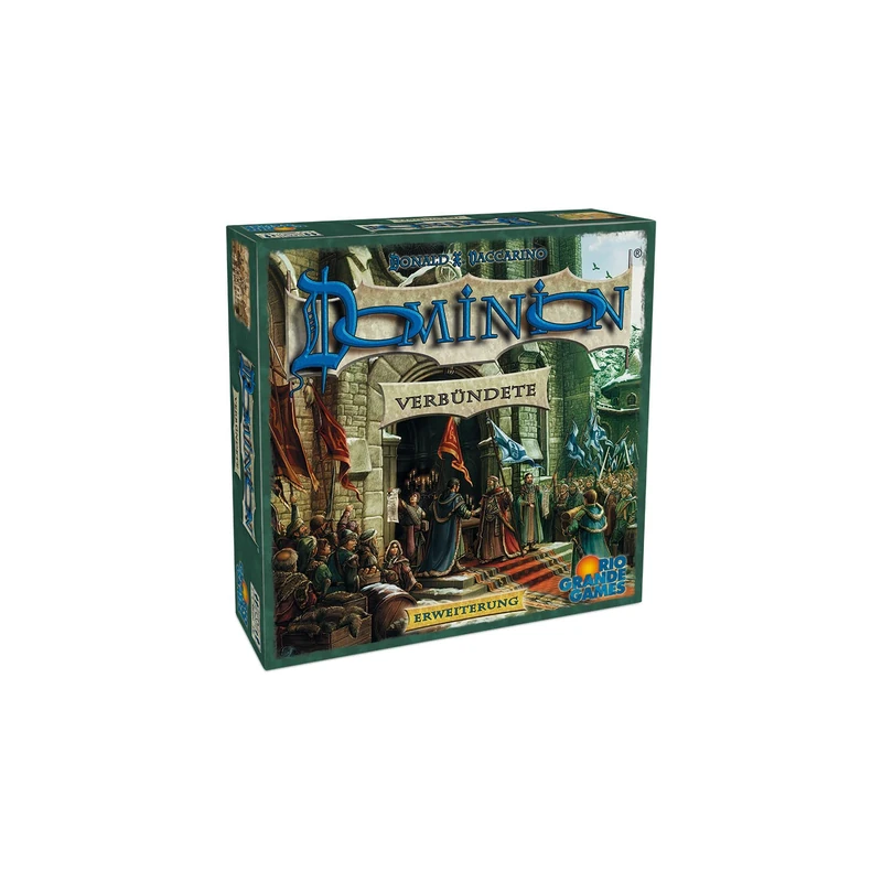 Rio Grande Games Dominion Allies, White - Board Game Expansion - 400 Cards, Trays, Metal Markers - For 2 to 4 Players Aged 13 and Over