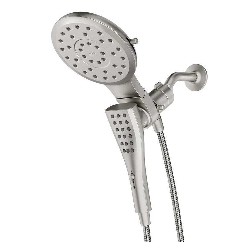 Moen Verso Spot Resist Brushed Nickel Handshower with Infiniti Dial, Magnetix Docking System and, 60" Hose, 220C2SRN