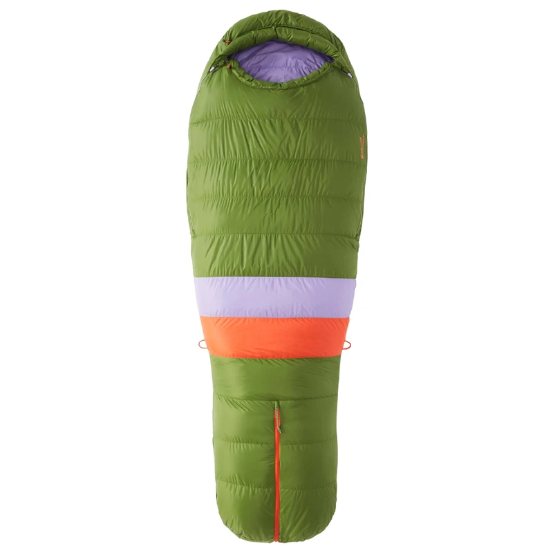 Marmot Women's Angel Fire Long, Down adult mummy sleeping bag, 650 goose down filling, extra long, very light and warm, 183 cm, suitable down to -28°
