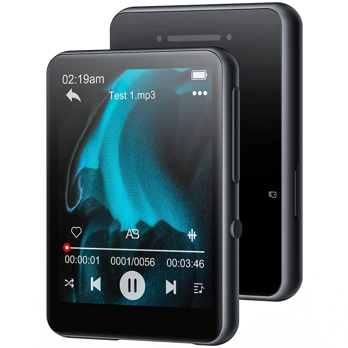 32GB MP3 Player, MP3 Player with Bluetooth 5.0, Portable Music Player with FM Radio, Line-in Voice Recording, 2.4 inch Full Touchscreen, Support up to 128GB