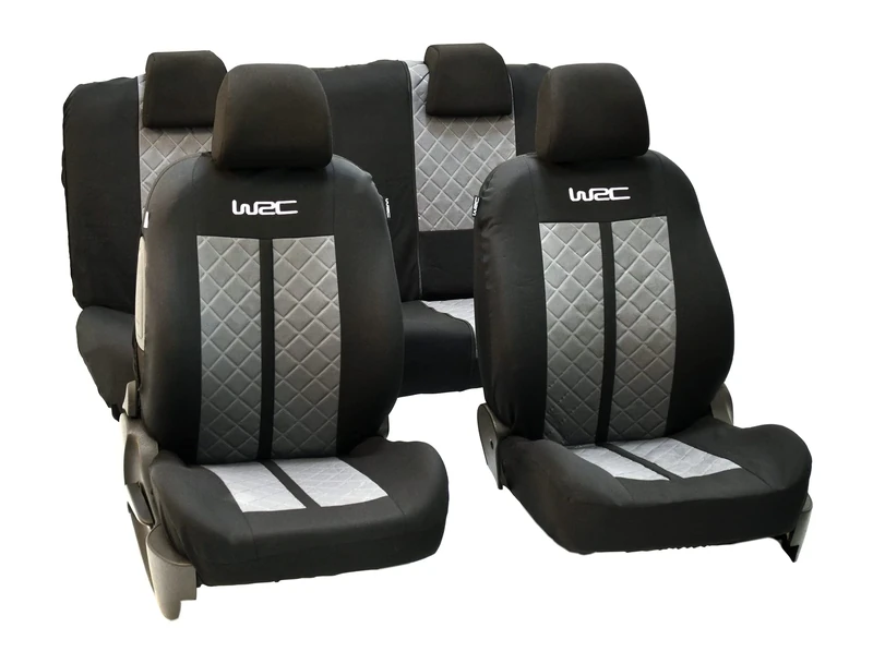 WRC 007588 Universal Car Seat Covers, Front-Back 2/3-1/3, Racing