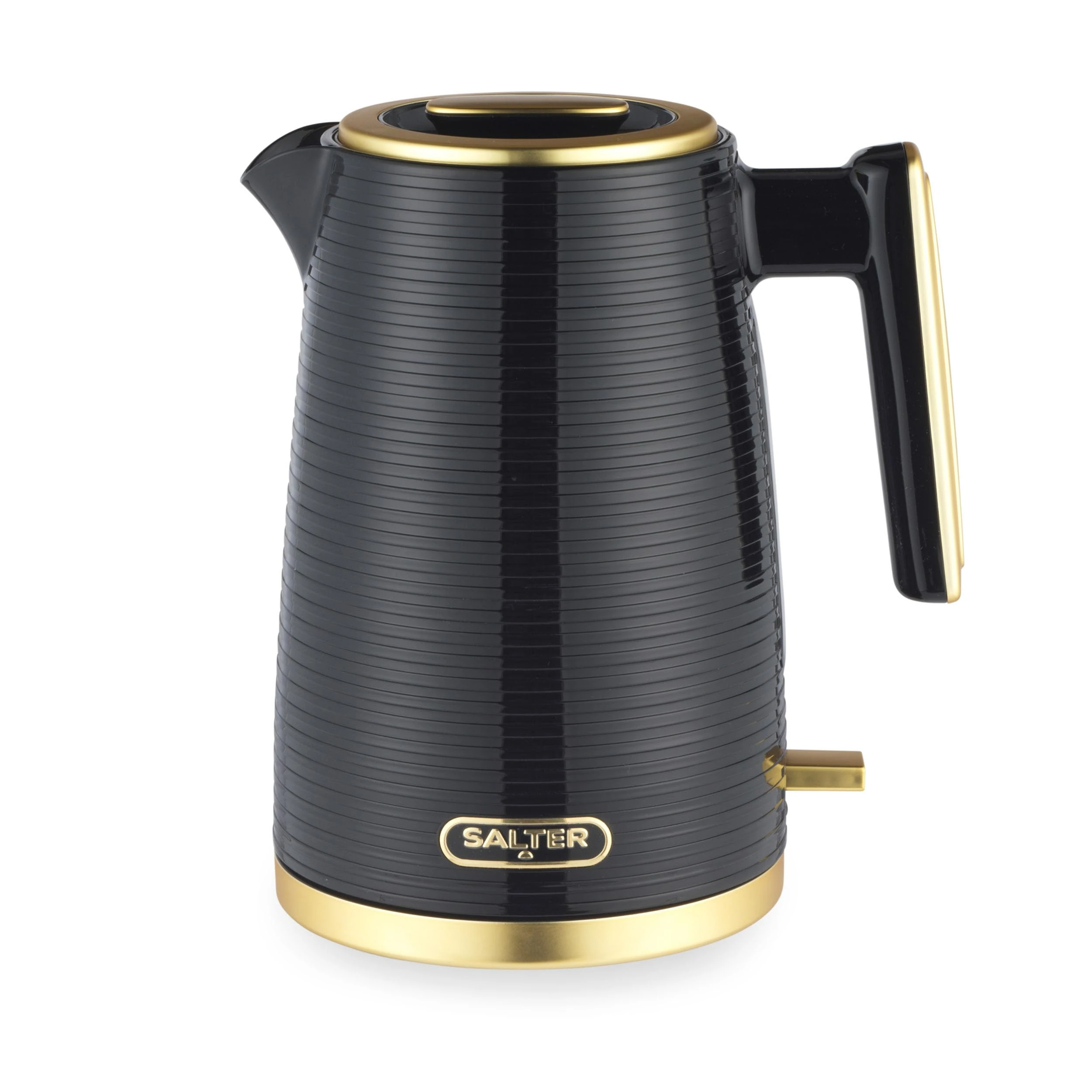 Salter Palermo Electric 1.7L Kettle - 3000W Rapid Boil, 360° Swivel Base, Auto Shut-Off, Boil-Dry Sensor, Anti-Limescale Filter, Easy View Water Window, Strix Controller, Black & Gold