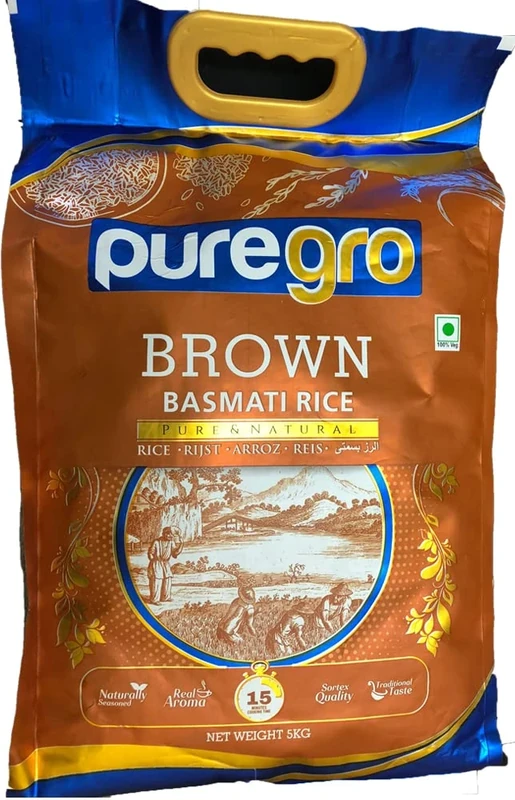 Puregro Pure & Natural Brown Basmati Rice 5kg