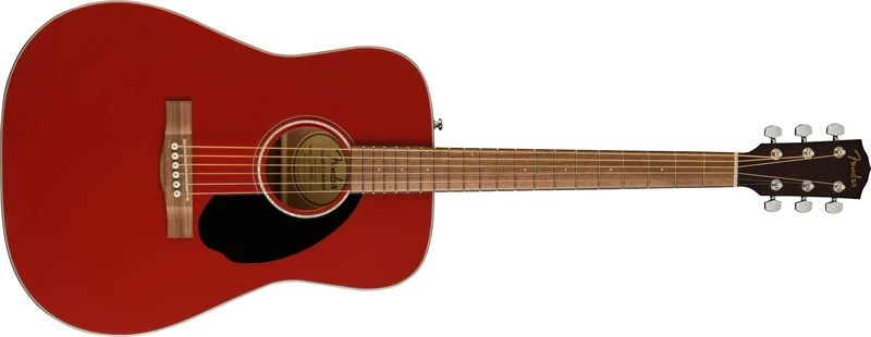 Fender FSR CD-60 Dreadnought V3 Acoustic Guitar in Cherry with Walnut Fretboard, Great for Beginners.