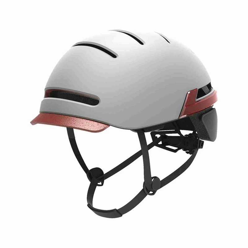 Urban Prime Urban Helmet, Wireless Helmet with Lights and Turn Signals, Unisex, Adult, White Light Grey, One Size
