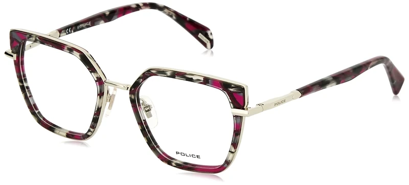 Police VPLD22 Sunglasses, Fuxia Havana+Glittery, 24