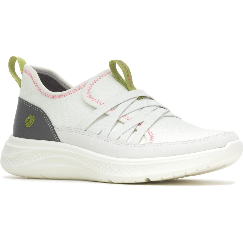Hush Puppies Female Elevate Step in Trainer, White, 6