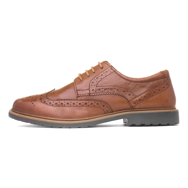 Hush Puppies Female Verity Brogue, Tan, 3