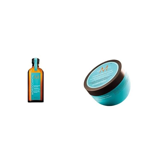 Moroccanoil Intense Hydrating Mask, 250ml & Treatment Hair Oil, 100ml