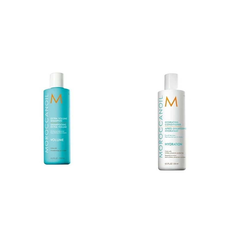Moroccanoil Extra Volume Shampoo, 250ml & Hydrating Conditioner, 250 ml (Pack of 1)