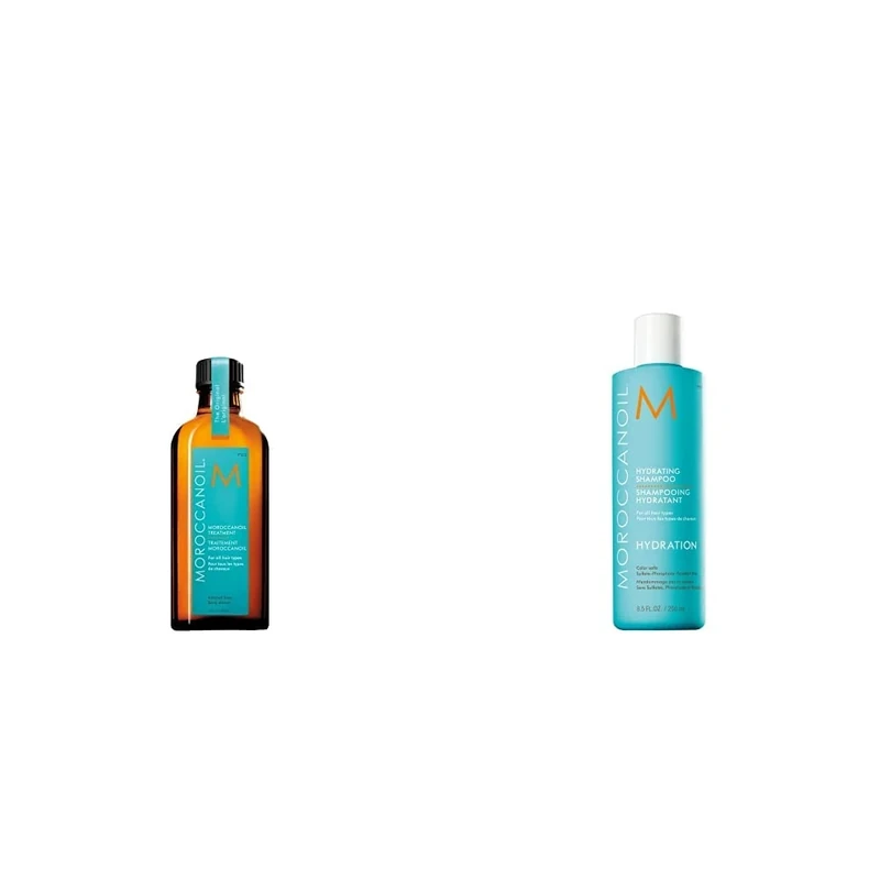 Moroccanoil Treatment Hair Oil, 100ml & Hydrating Shampoo Multicoloured 250 ml