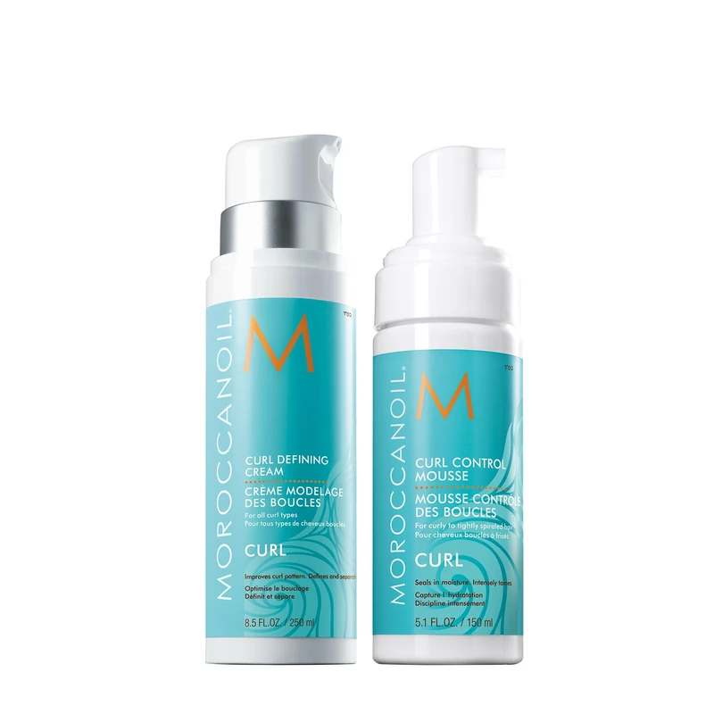 Moroccanoil Curl Defining Cream, 250ml & Curl Control Mousse, 150ml