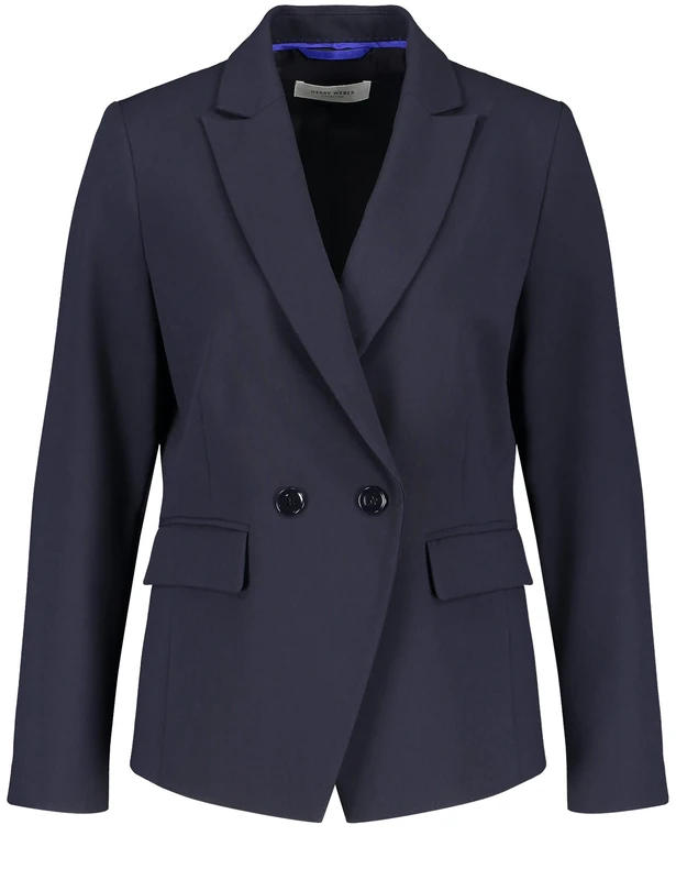Gerry Weber Women's 830037-31340 Long Sleeve Blazer, Blue-Navy, 8
