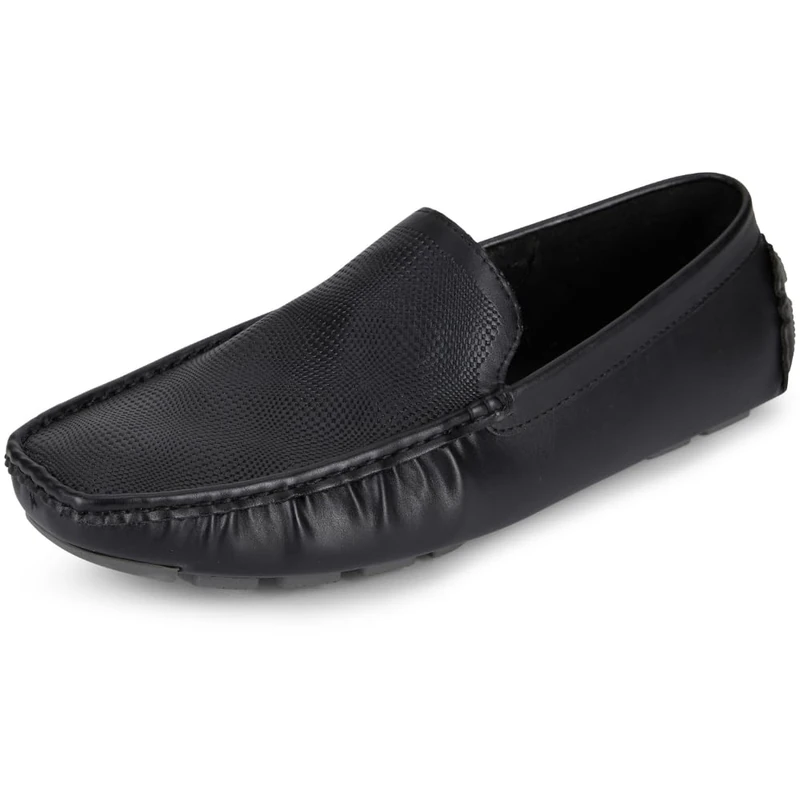 Kenneth Cole Men's Unlisted Hope Textured Driver Loafer Casual Shoes Memory Foam Insole, Black, 9 UK - Image 1