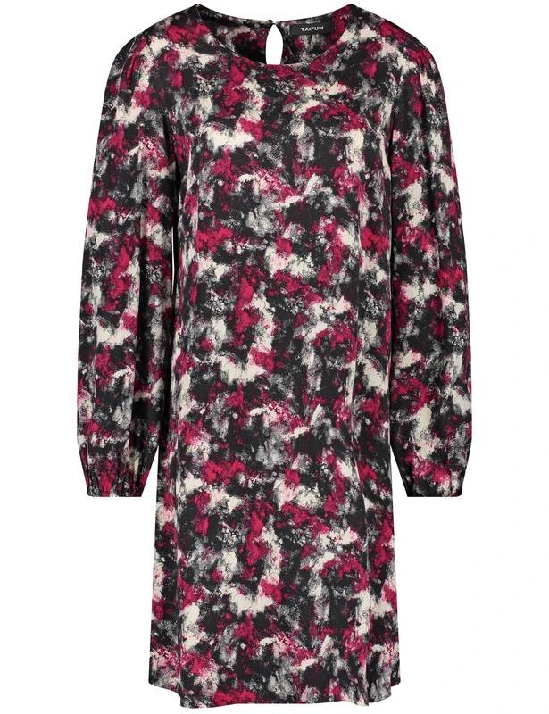 Taifun Women's 280015-11236 Dress Fabric, Black Patterned, 20