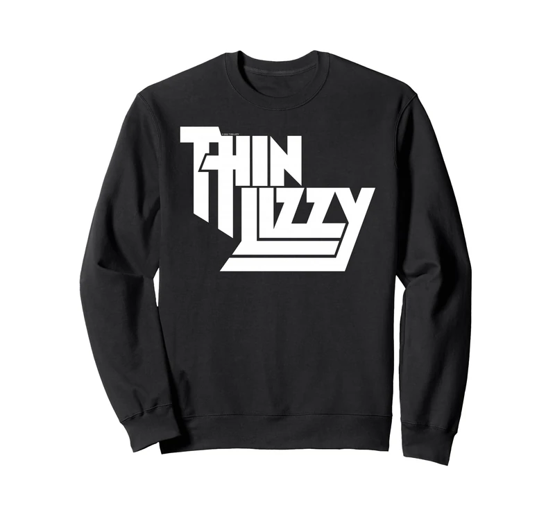 Thin Lizzy White Stacked Logo Sweatshirt